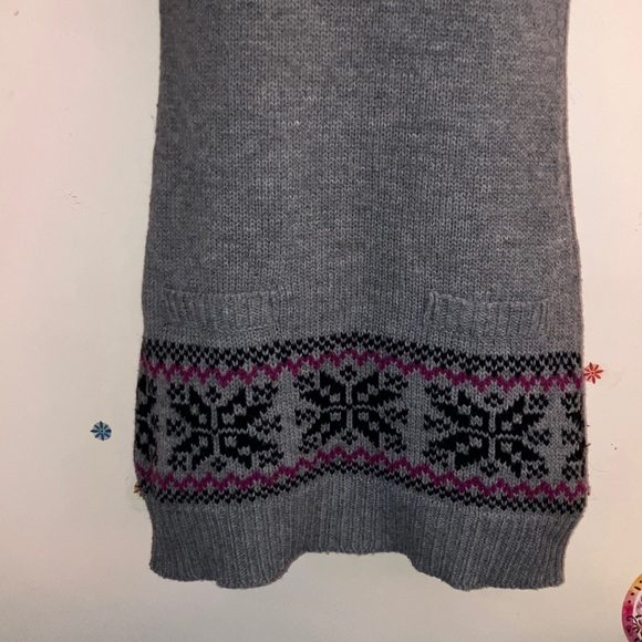 Energie Authentic Gray Sweater Dress Size Medium - Picture 4 of 7